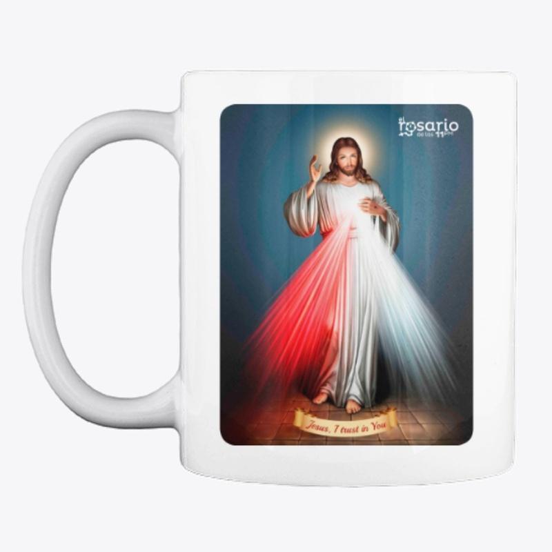 Taza Mug Divina Misericordia y coronilla